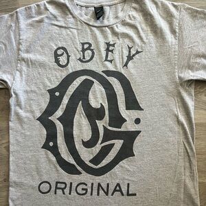 Obey. Large. Heather Gray.